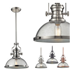 Chadwick Seeded Glass Pendant - Pendant Lighting