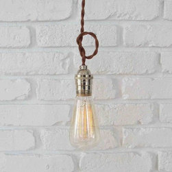 Socket Pendant Light in Polished-Nickel - Pendant Lighting