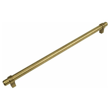 Cosmas 161-319BAB Brushed Antique Brass 12-5/8" CTC (319mm) Euro Bar Pull