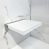 Transolid Preston 14x14 Flip Up Shower Seat, White/PC
