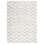 Nourison - Nourison Dreamy Shag DRS03 Contemporary Ivory/Grey Rectangle Area Rug - Hazy abstract designs, nature-inspired patterns and neutral hues come together to create the Dreamy Shag Collection. These modern rugs are crafted of irresistibly soft polyester fibers in an ultra-plush texture that you