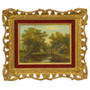 Consigned “A Small Mill” Antique English Landscape Painting by Mark Dockree