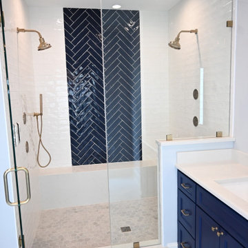 Navy & White Bathroom