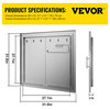 VEVOR BBQ ACCESS DOOR/ELEGANT NEW STYLE 31" 304Grade Built In Paper Towel Holder