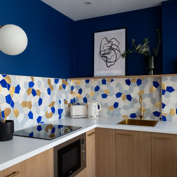 Symbiose de deux chambres sous les toits, 41m2 à Paris.