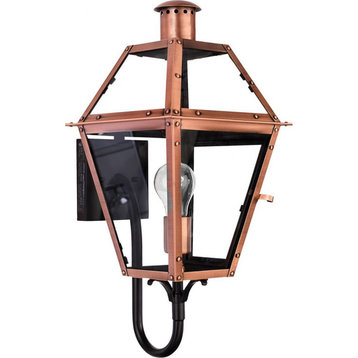 20.5 Inch Outdoor Wall Lantern Traditional Brass/Steel Approved for Wet