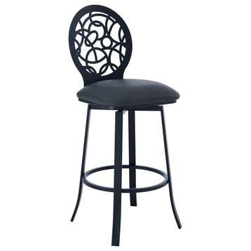 Fjord Bar and Counter Height Stool, Gray, 30" Bar Height