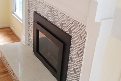 Living room - contemporary living room idea in DC Metro