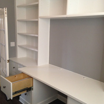 Custom Built-In Home Office Workstation | Wesley Chapel, FL