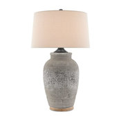 Currey and Company 6000-0149 Quest Single Light 35" Vase Table Lamp