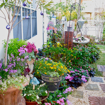Backyard transformed for celebrating