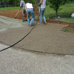 Exposed aggregate concrete driveway - Products