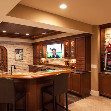 Golf themed basment