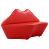 Manhattan Comfort Modern Kiss Loveseat With Red Finish LS010-RD