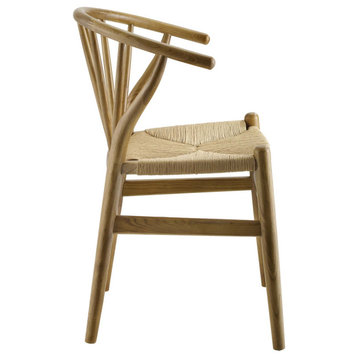 Natural Flourish Spindle Wood Dining Side Chair