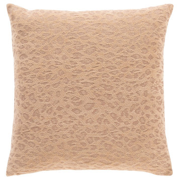 Madagascar MGS-001 Pillow Cover, Camel/Tan, 22"x22", Pillow Cover Only