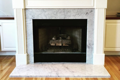 Transitional home design photo in Boston