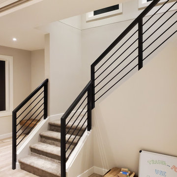 Continuous Poplar Rail with Horizontal Bars