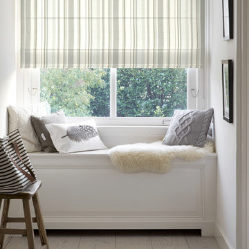 Striped Roman Shades