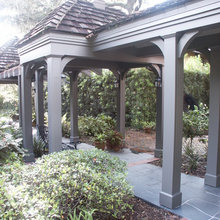 Covered Walkway and Landscape