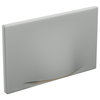 Indoor/Outdoor Horizontal Recessed LED Step Light, Silver Grey