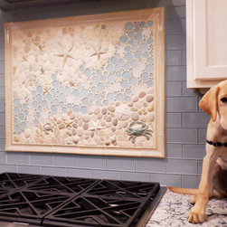 A look at the custom mural featuring a furry four-legged friend! - Tile Murals