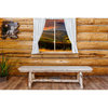 Montana Woodworks 6ft Solid Wood Plank Style Bench in Natural Lacquered