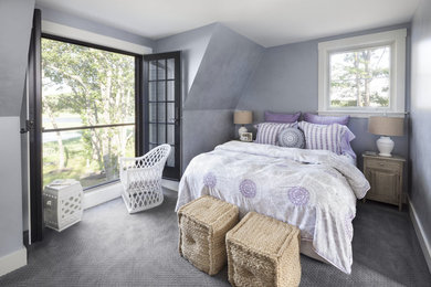 This is an example of a traditional bedroom in Portland Maine.