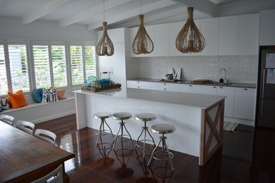 Design ideas for a beach style kitchen in Adelaide.