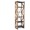 Hudson Reclaimed Wood and Iron Tall Bookcase