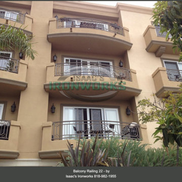 Balcony Railings (Juliet Balcony) Custom Made by Isaac's Ironworks