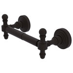 Allied Brass - Retro Wave 2 Post Toilet Tissue Holder, Oil Rubbed Bronze - This attractive double post toilet tissue holder from the Retro Wave Collection fits with any bathroom decor ranging from modern to traditional, and all styles in between. The posts are made from high quality brass and finished in a decorative designer finish. This beautiful toilet tissue holder is extremely attractive, very rugged, and highly functional. The holder comes with the toilet tissue bar and two matching posts, plus the hardware necessary to install the tissue holder in the bathroom.