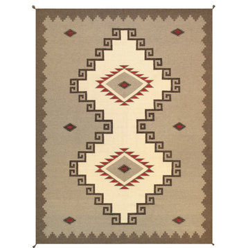 Pasargad Home Tuscany Style Hand-Woven Wool Light Brown Area Rug, 8'11"x12'0"