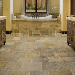Antique Master Bathrooms in antique limestone - Bathroom Vanities And Sink Consoles