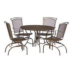 Meadowcraft Hanna 5 Piece Dining Set - Outdoor Dining Sets