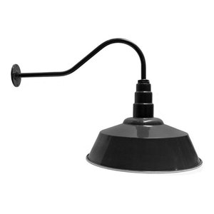 20 Large Steel Lighting Shade 23 Gooseneck Barn Light