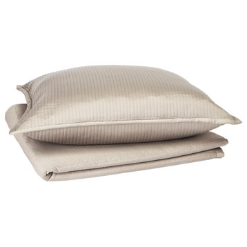 Linea Coverlet Set Taupe, Queen