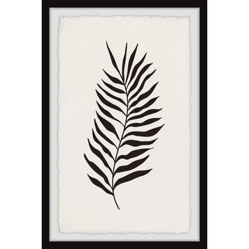 "Black Fern Leaf" Framed Painting Print, 30x45