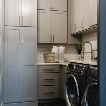 Handsome Mudroom + Laundry Room