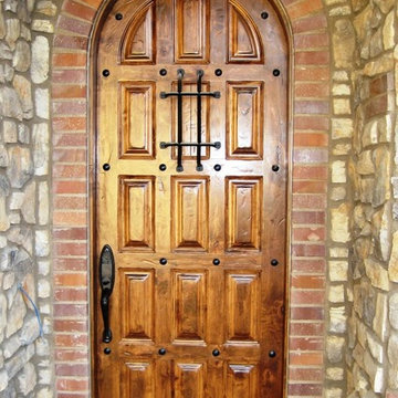 Tuscan Distressed Exterior Door wth Clavos