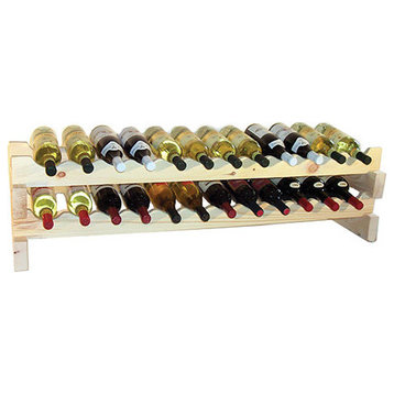 24 Bottle 2-Shelf Stackable Wine Rack