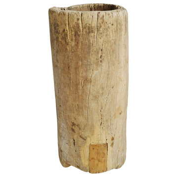 Consigned Naga Wood Trunk Pot
