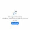 Facebook Error: page not available