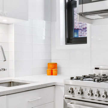 Simply White with Stainless steel appliances