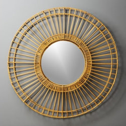 Ferris Natural Round Wall Mirror 41.5" | CB2 - Mirrors