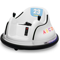 12V Kids Toy Electric Ride On Bumper Car, White