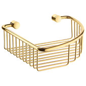 12-inch Brass Brushed Finish Bathroom Shower Caddy Basket Bronze