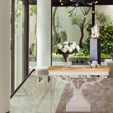 Chef's Home featuring glass floors and gardens