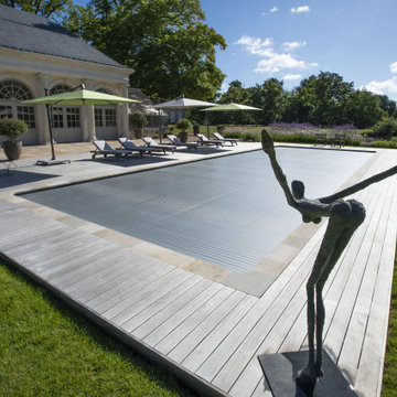 Piscine enterrée 17x6m - Ancienne Orangerie