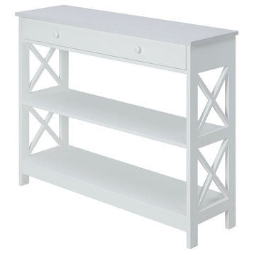 Oxford 1 Drawer Console Table With Shelves
